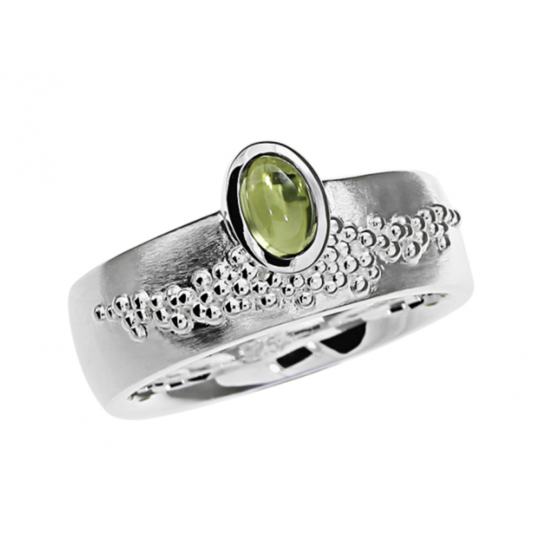 TRIANGEL Ring, zilver model 311380-P met Peridot (58) - 22163