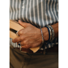 TAJ AMSTERDAM Zilveren Gevlochten Herenarmband AODH SMALL 5mm.breed - 22235