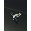 TAJ AMSTERDAM Zilveren T-Bar Hanger Binh met Onyx (21x25mm)"bescherming en emotionele en fysieke kracht" - 22242