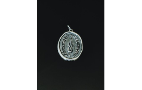 TAJ AMSTERDAM Zilveren Hanger Vibodh (27x22mm)
staat symbool voor "vastberadenheid" - 22243