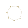 Jackie Armband, 14krt.goud Disc  (lengte verstelbaar: 16-17,5cm.) - 22249