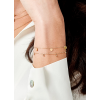 Jackie Armband, 14krt.goud Disc  (lengte verstelbaar: 16-17,5cm.) - 22249