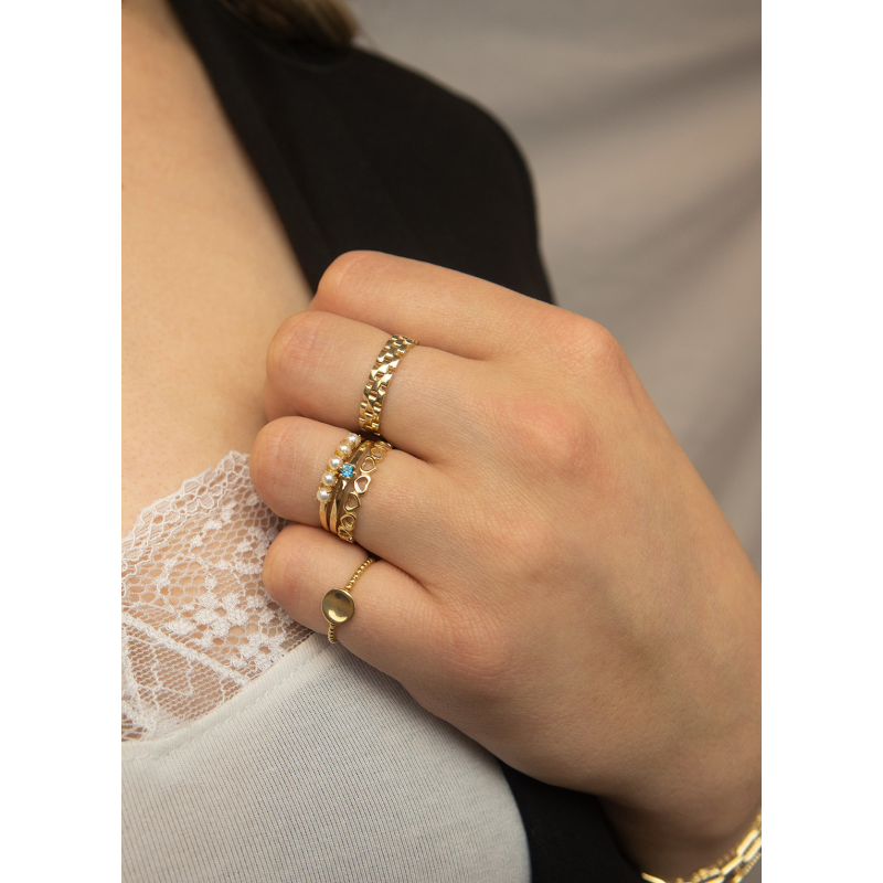 Jackie Ring,14krt.goud Corazon (maat 52) - 22255 Jackie Ring,14krt.goud Corazon (maat 52) - 22255