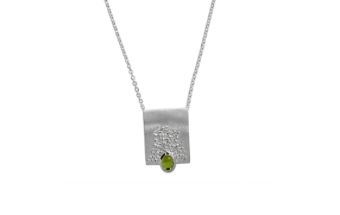 TRIANGEL Hanger, model 341380-P met Peridot (incl. collier 45cm.) - 22284