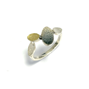 AUDAR Ring, model 1873 zilver met 18 krt.goud - 22387
