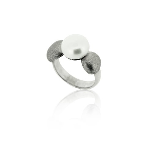 AUDAR Ring, model 2134 zilver met zoetwaterparel 9mm. (maat 56) - 22391 AUDAR Ring, model 2134 zilver met zoetwaterparel 9mm. (maat 56) - 22391