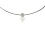 AUDAR Collier met hanger, model 2134 zilver met zoetwaterparel 11.5mm. (lengte 46cm.)) - 22393