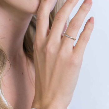 Zinzi Ring, Model ZGR148 14krt.goud met zirkonia (maat 54) - 22402