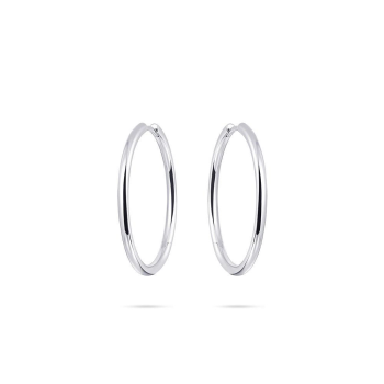 Oorringen, zilver (2x30mm.) - 22498 Oorringen, zilver (2x30mm.) - 22498