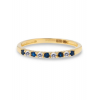 SWING Jewels Ring, 14krt.goud met wit en blauw zirconia (maat 54) - 22541