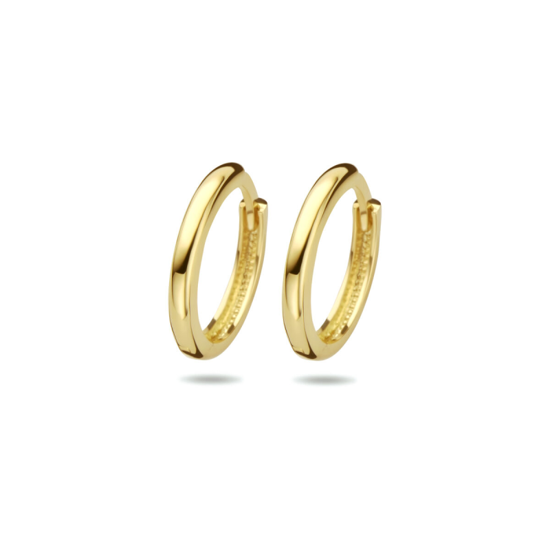 Oorringen, 14krt.goud (14x2mm.) - 22556