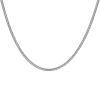 Collier. zilver/oxie vossestaart-schakel 2mm. ( lengte: 60cm.) - 22559