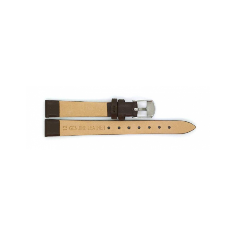 Horlogeband 12mm Bruin - 22643