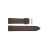 Horlogeband 16mm Bruin, Glad met Stiksel - 22833