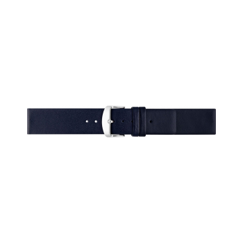 Horlogeband 18mm Donker Blauw Parallel - 23184