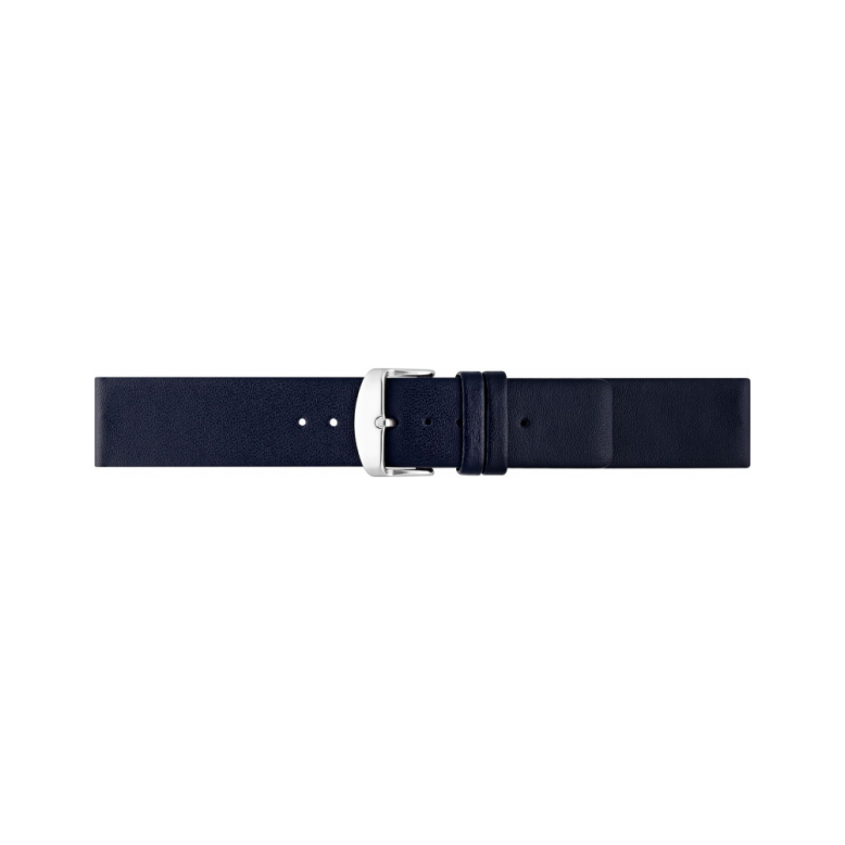 Horlogeband 18mm Donker Blauw Parallel - 23184