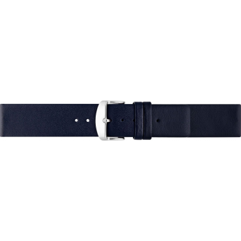 Plain soft calf leather watch strap PARALLEL (so not descending) with stainless steel buckle and soft nubuck lining. - 22909 Plain soft calf leather watch strap PARALLEL (so not descending) with stainless steel buckle and soft nubuck lining. - 22909