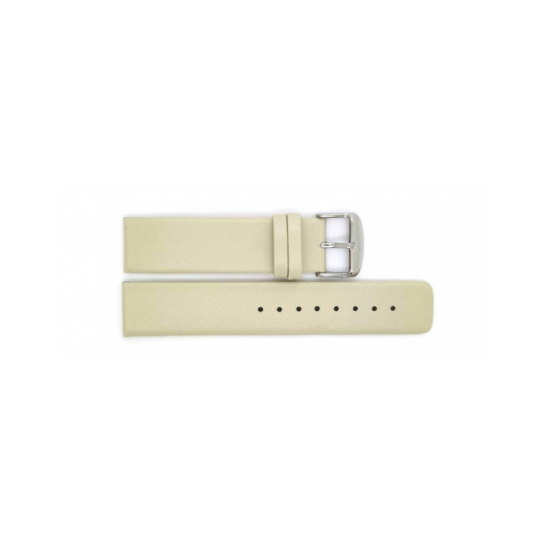 Horlogeband 20mm, beige - 23437