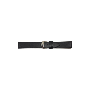 Horlogeband 16mm Zwart. XL - 22636