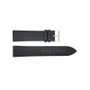 Horlogeband 16mm, Genuine leather Zwart - 22736