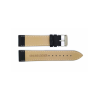 Horlogeband 16mm, Genuine leather Zwart - 22736
