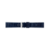 Vlakke of dunne alligatorafdruk, kalfsleer horlogeband. Blauw - 23253