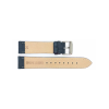 Vlakke of dunne alligatorafdruk, kalfsleer horlogeband. Blauw - 23253