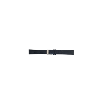 Horlogeband 24mm Zwart, krokodillen print - 23936