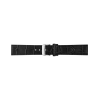 Horlogeband 24mm Zwart, krokodillen print - 23936