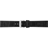 Horlogeband 24mm Zwart, krokodillen print - 23936