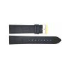 Horlogeband 24mm Zwart, krokodillen print - 23936