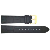 Horlogeband 24mm Zwart, krokodillen print - 23936