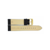 Horlogeband 24mm Zwart, krokodillen print - 23936