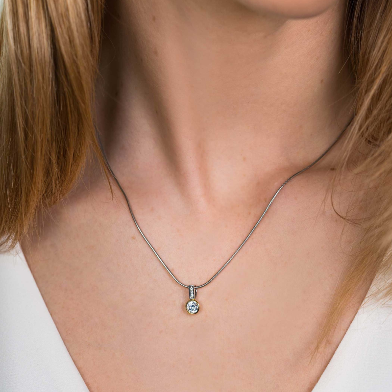 Zinzi Hanger, model ZIH1662G (lengte:13mm.) excl.collier - 22575