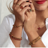 My Bendel Ring, edelstaal verguld. Met Gold Sand Stone Edelsteen - 22584
