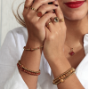 My Bendel Ring, edelstaal verguld. Met Gold Sand Stone Edelsteen (model Zegelring) - 22586