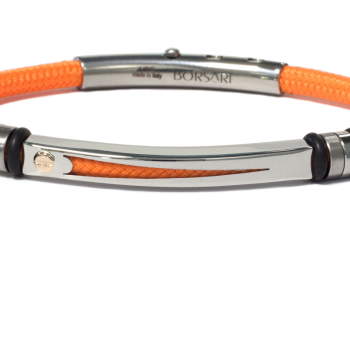 Borsari Gioielli heren armband, BR-NAUTICO47 Oranje - 22590