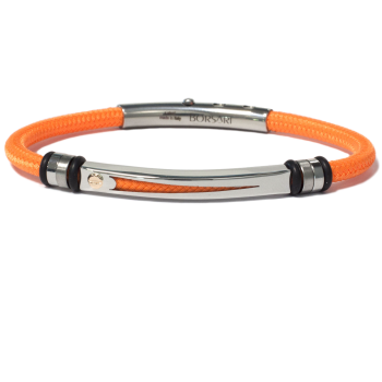 Borsari Gioielli heren armband, BR-NAUTICO47 Oranje - 22590