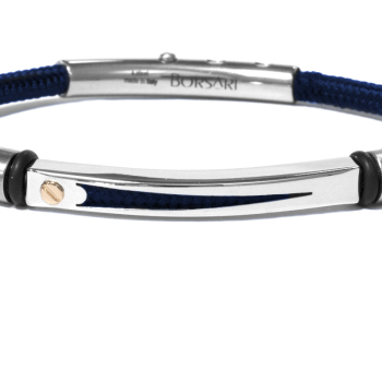 Borsari Gioielli heren armband, BR-NAUTICO48 Blauw - 22591