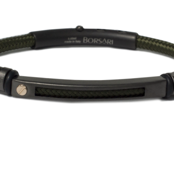 Borsari Gioielli heren armband, BR-NAUTICO53 Groen - 22598