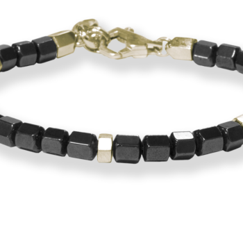 Borsari Gioielli heren armband, BR-TIBET43. Met Hematiet Edelsteen.. - 22610