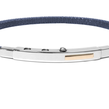 Borsari Gioielli heren armband, BR-ATLA18B Blauw PVD coated Edelstaal - 22621
