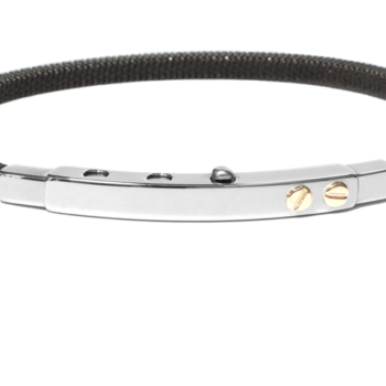 Borsari Gioielli heren armband, BR-ATLA04A Zwart PVD coated Edelstaal - 22623