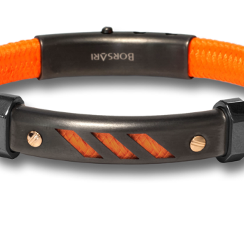 Borsari Gioielli heren armband, BR-NAUTICO16 Oranje - 22628