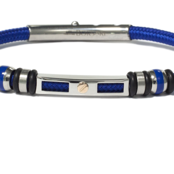 Borsari Gioielli heren armband, BR-NAUTICO36 Blauw - 22632
