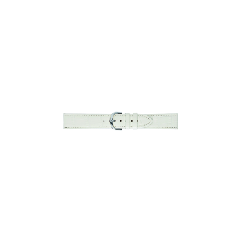Horlogeband 20mm Wit, krokodillenprint - 22827