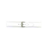 Horlogeband 20mm Wit, krokodillenprint - 22827