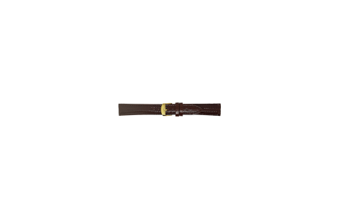 Horlogeband 14mm Bruin, Tejus print - 24850