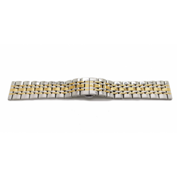 Horlogeban 18mm Stalen gouden horlogeband - 24975