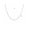 Collier, zilver venetiaans bol 1,2mm. (lengte: 42cm.) - 23585